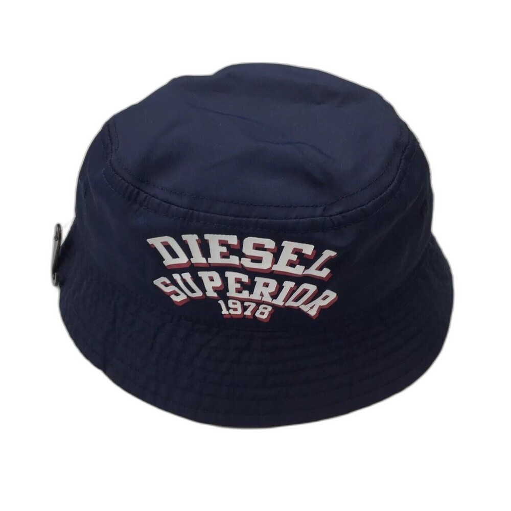 Diesel Brand Boy's Bucket Hat Cap Children Designer Summer Dark Blue Size 2/4